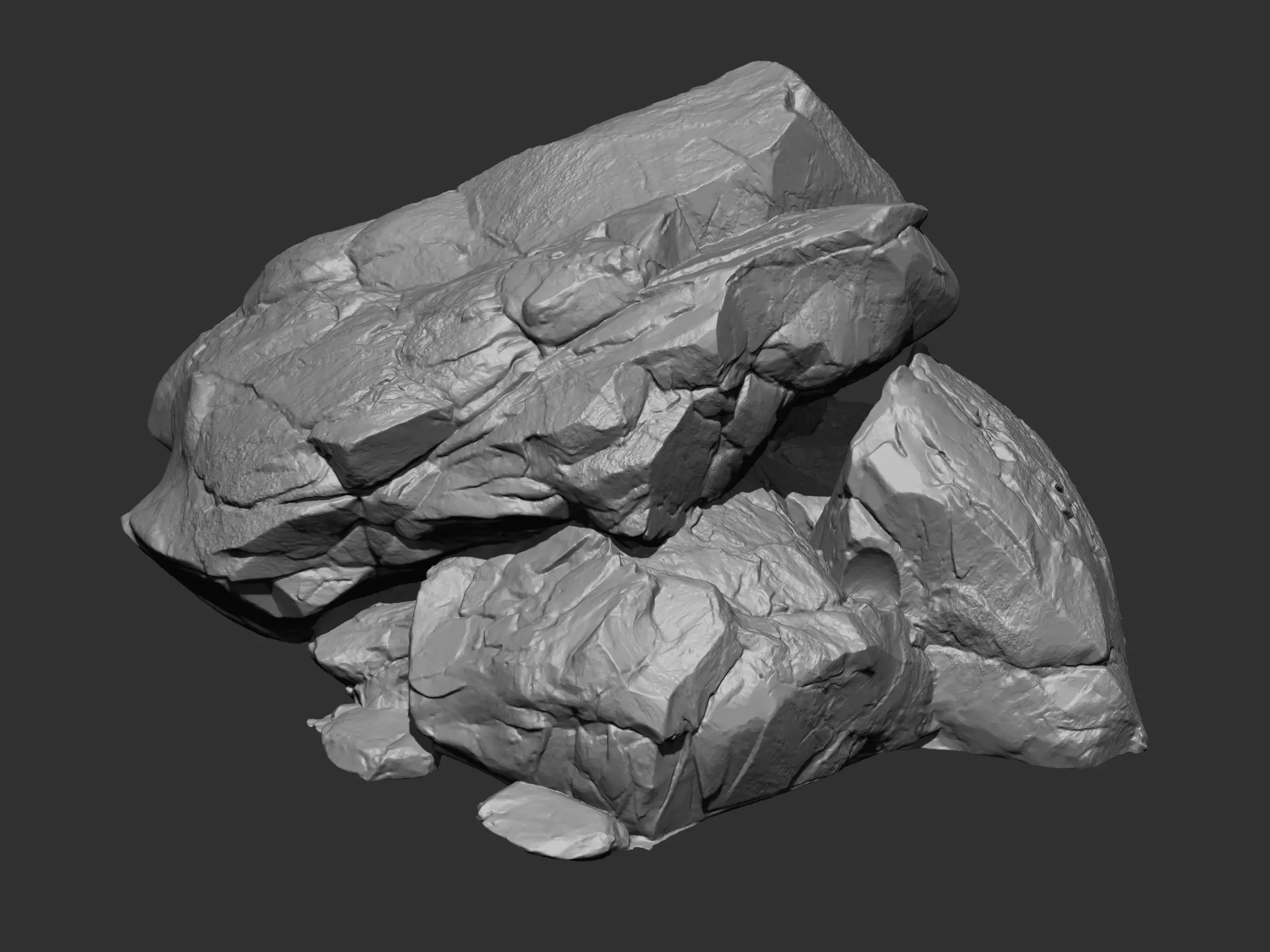 Rock and Cliff IMM Brushes 15 in one Vol 1 3D model_32