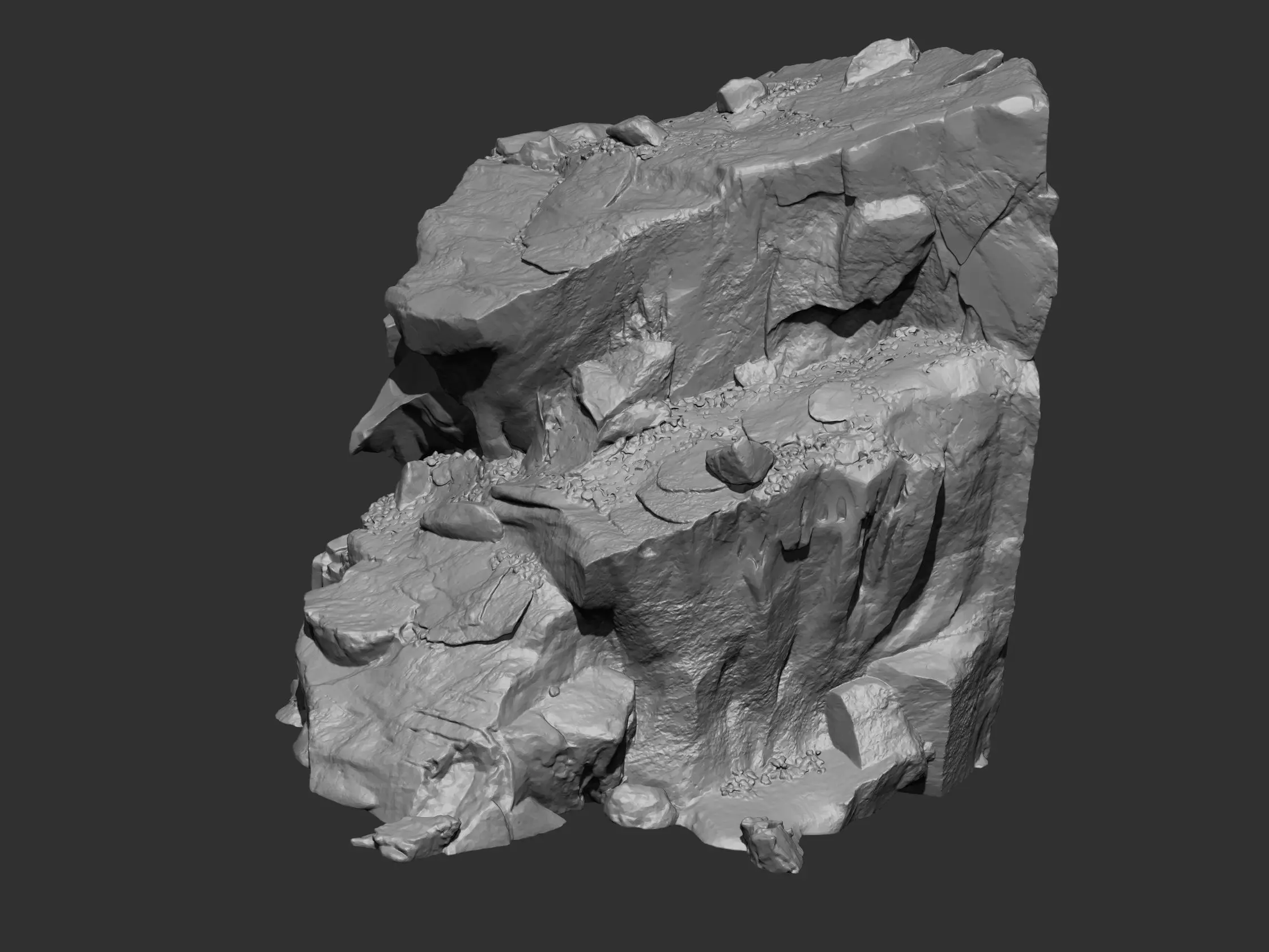 Rock and Cliff IMM Brushes 15 in one Vol 1 3D model_10