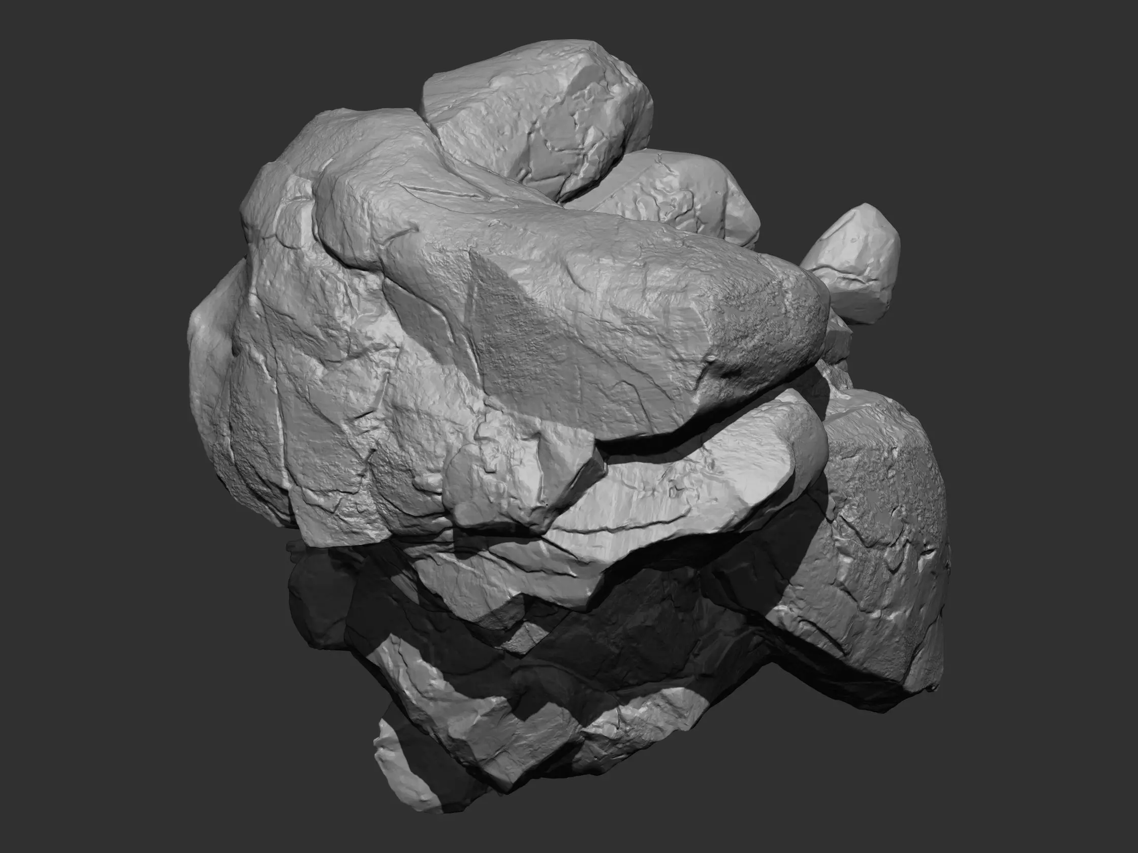 Rock and Cliff IMM Brushes 15 in one Vol 1 3D model_37