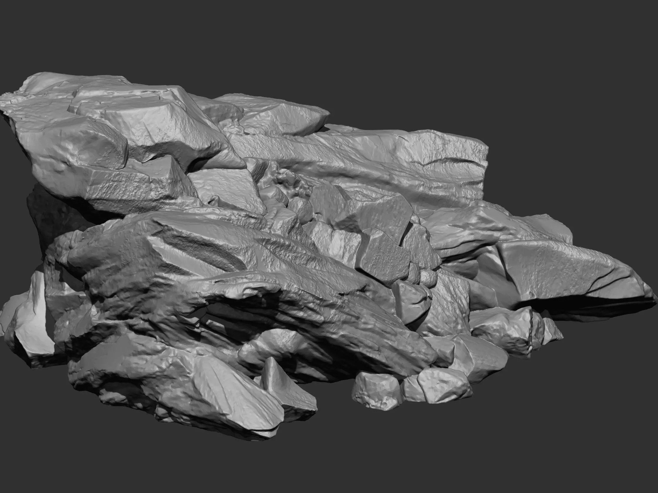 Rock and Cliff IMM Brushes 15 in one Vol 1 3D model_44