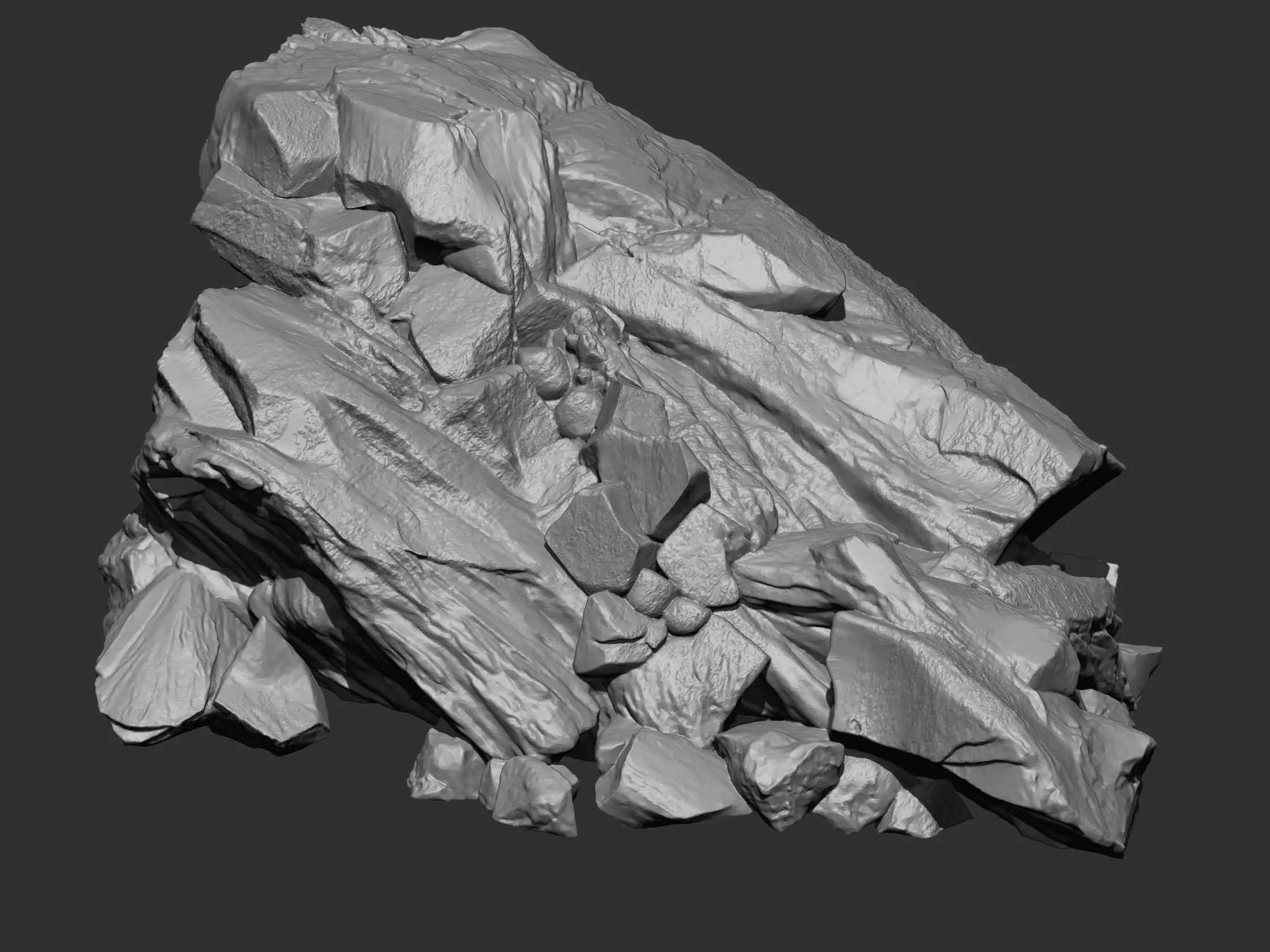 Rock and Cliff IMM Brushes 15 in one Vol 1 3D model_34