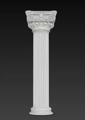 Corinthian Column - Ancient Architectural Pillar Sculpture