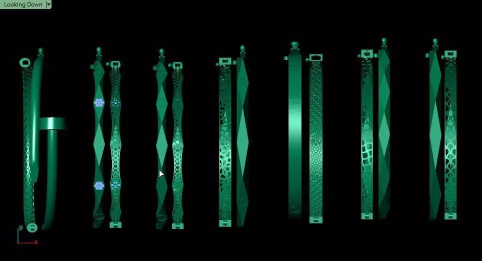 12 famous and similar models bracelet 3D print model_8