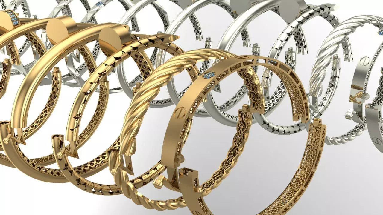 12 famous and similar models bracelet 3D print model_3