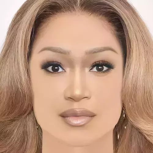 Keke Palmer Head - No Hair - Low poly head for game