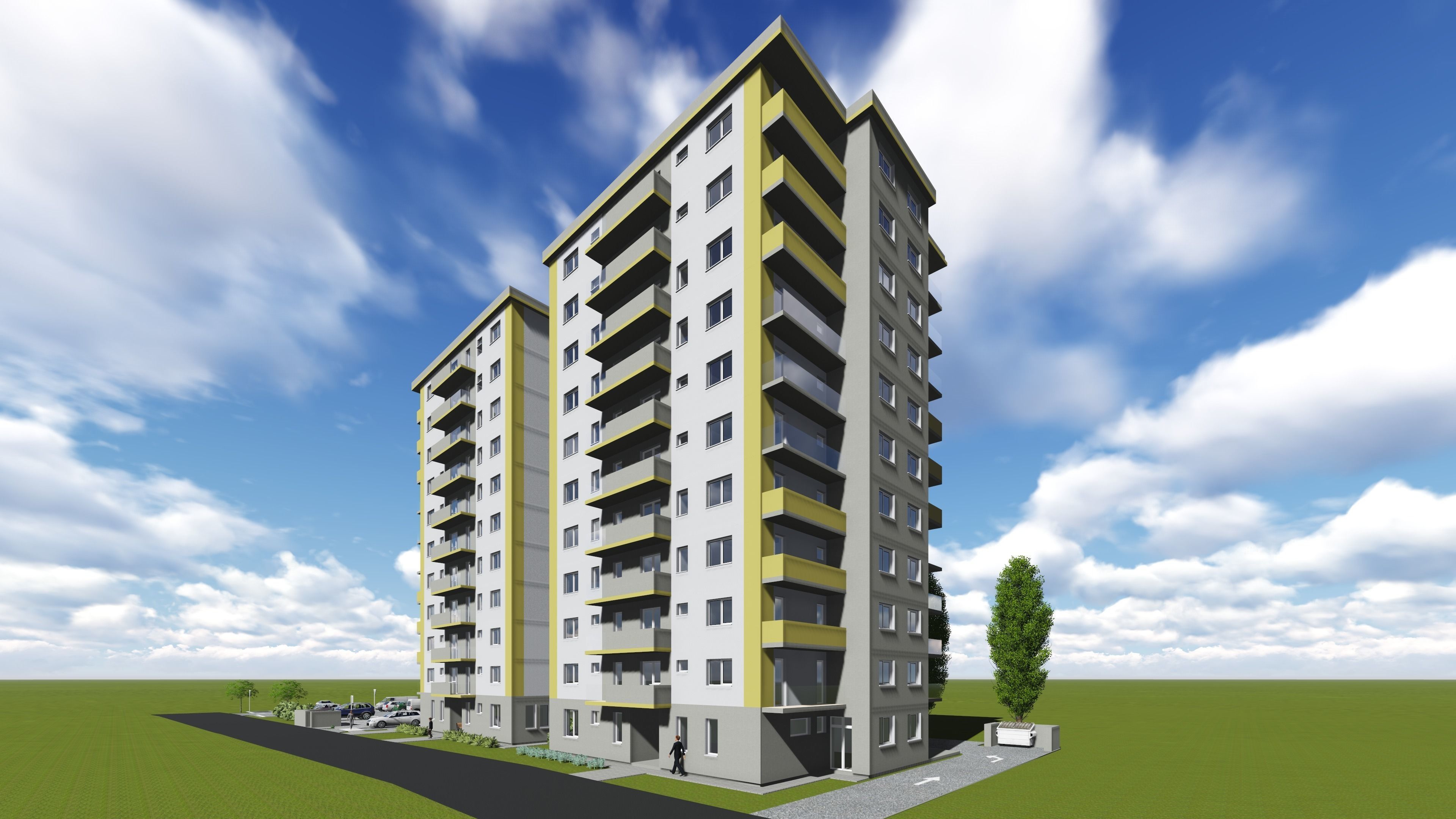 Apartments with interiors 3D model_2