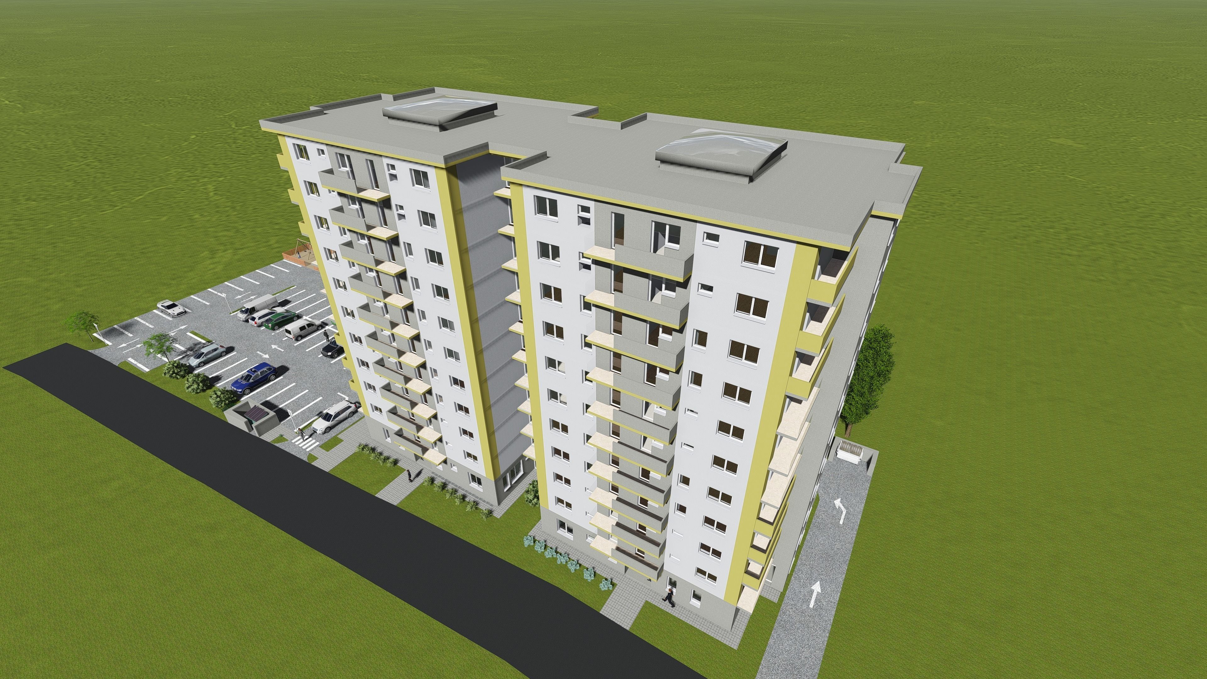 Apartments with interiors 3D model_3