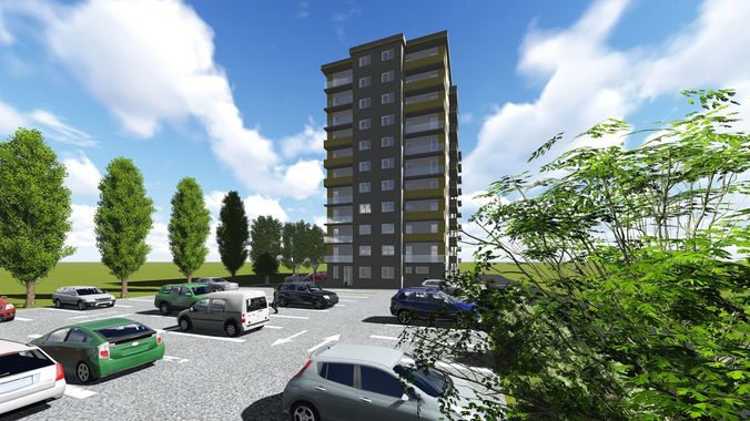 Apartments with interiors 3D model