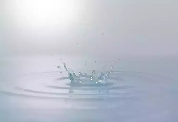 Fluid splash liquid water