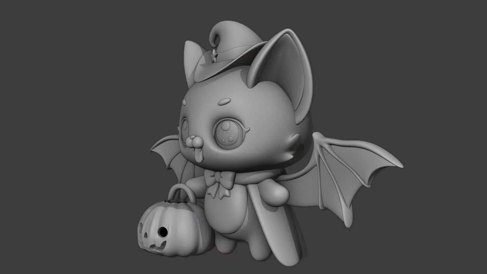 Halloween bat 04 3D print model_15