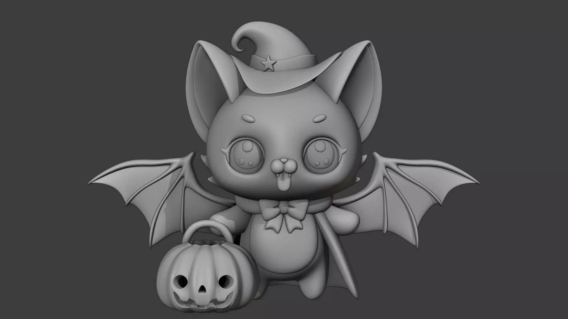 Halloween bat 04 3D print model_2