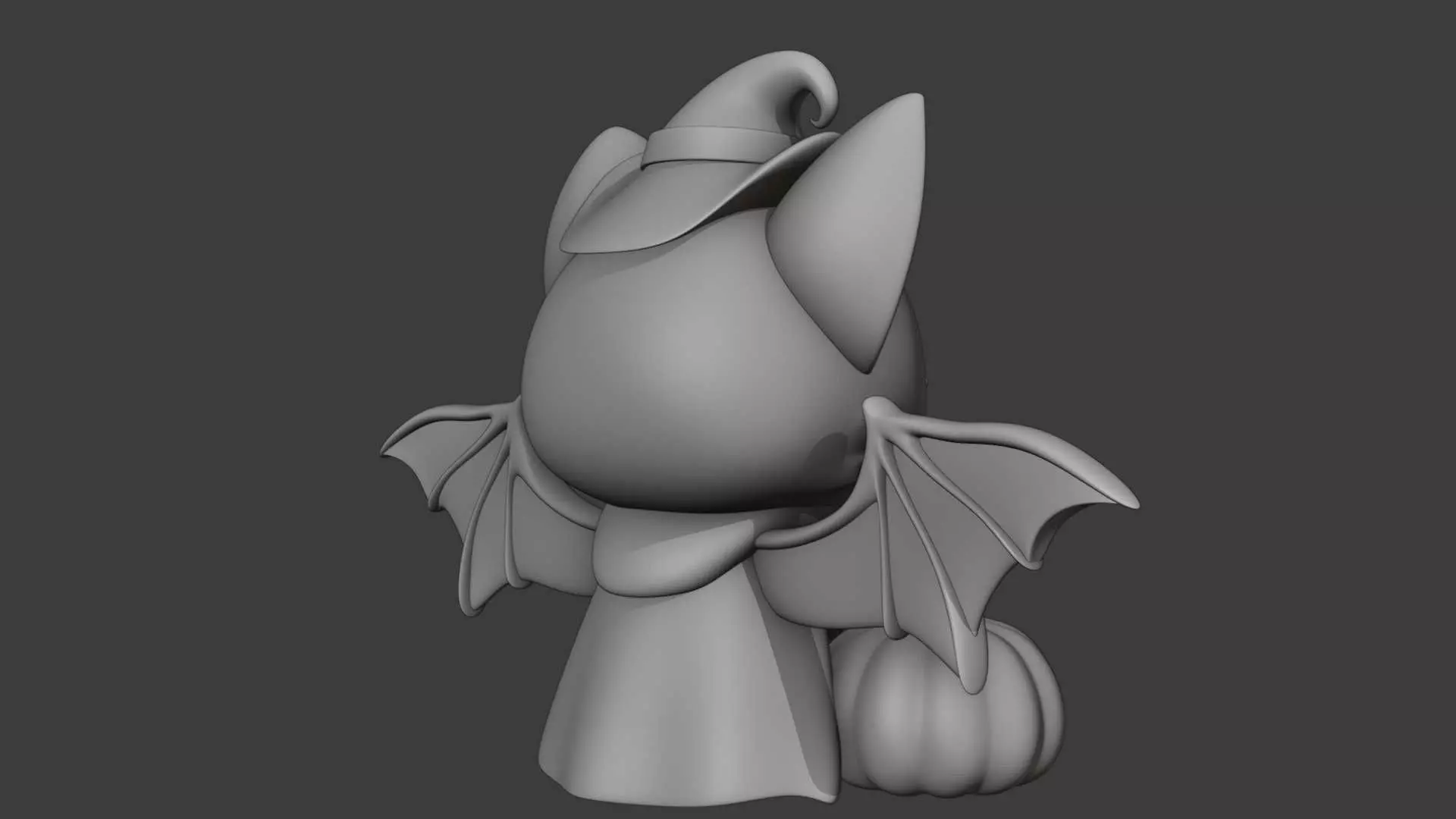 Halloween bat 04 3D print model_7