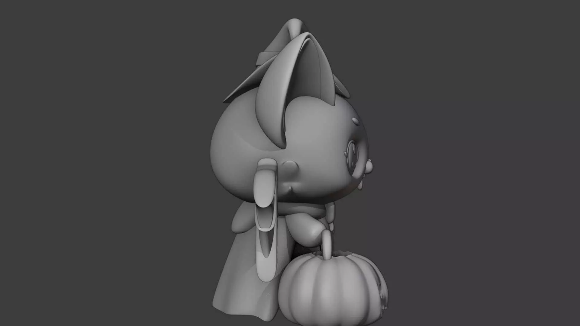 Halloween bat 04 3D print model_5