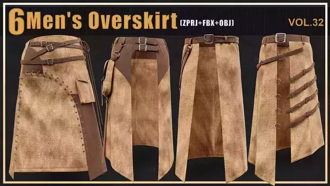 6 Mens Overskirt