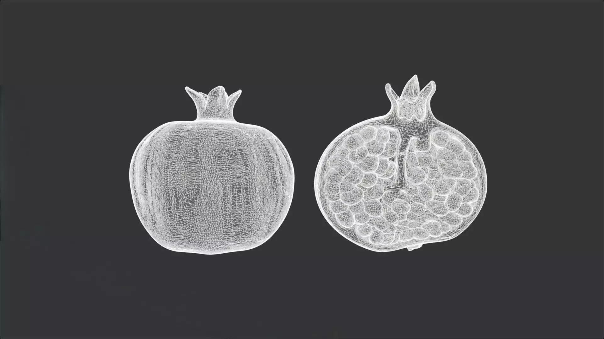 Pomegranate 3D model_2