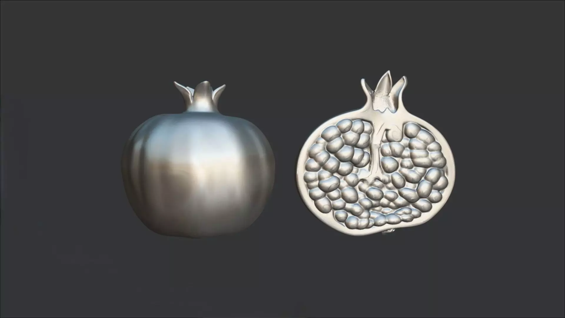 Pomegranate 3D model_1