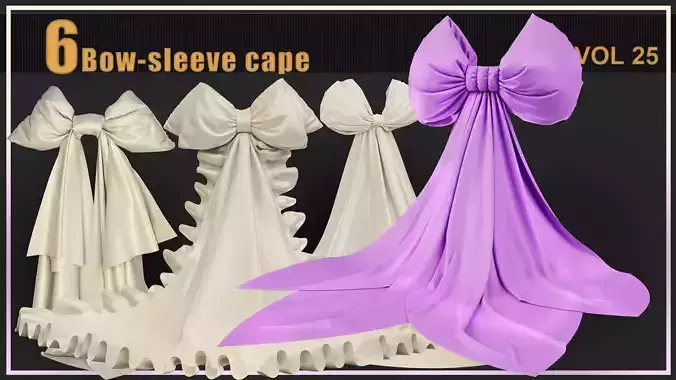 6 Bow-sleeve cape