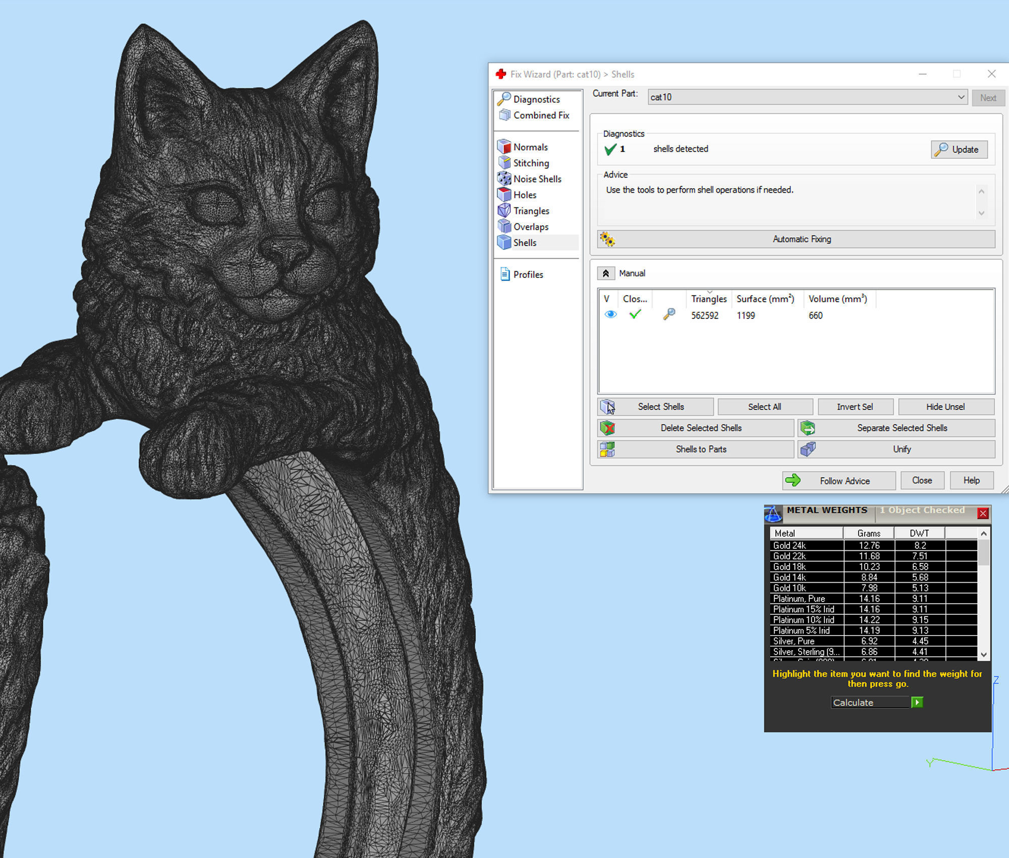 High detailed cat ring 3D print model_13