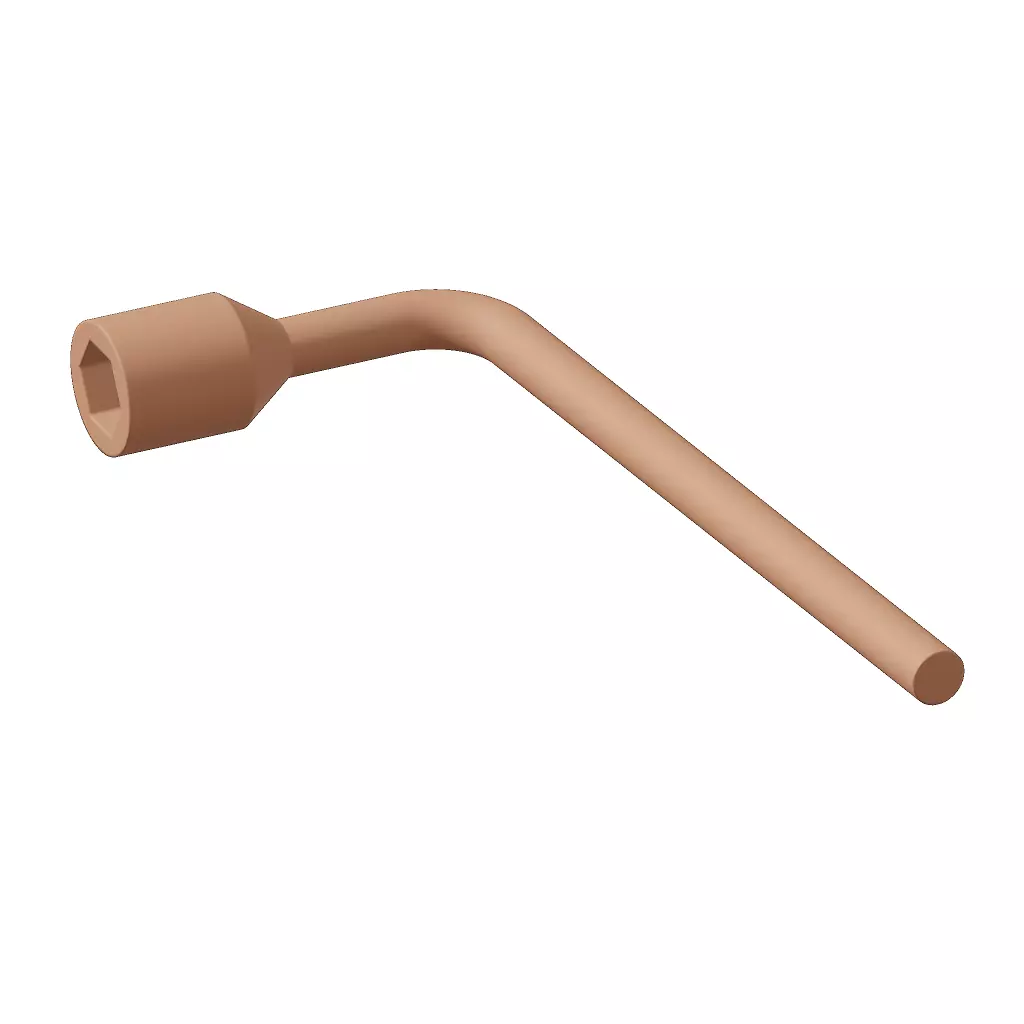 Plastic Truck Lug Wrench Toy 3D model_0