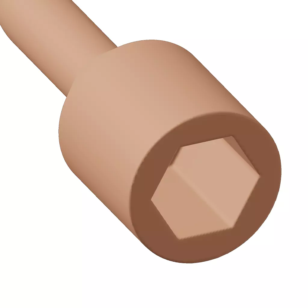 Plastic Truck Lug Wrench Toy 3D model_2