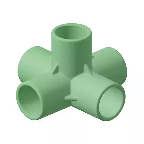 Plastic Five Way Fitting