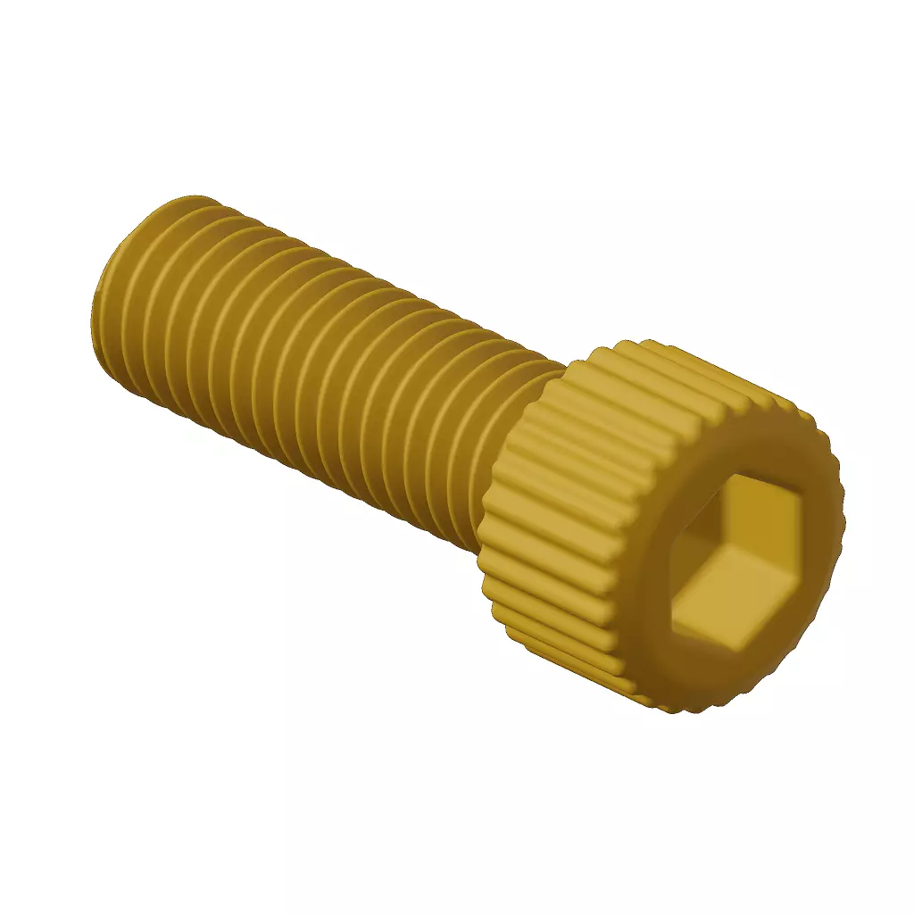 Plastic Socket Bolt Toy 3D model_0