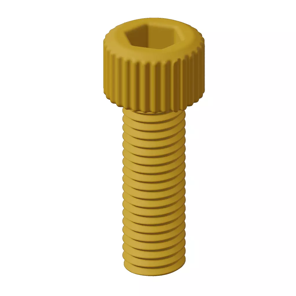 Plastic Socket Bolt Toy 3D model_2