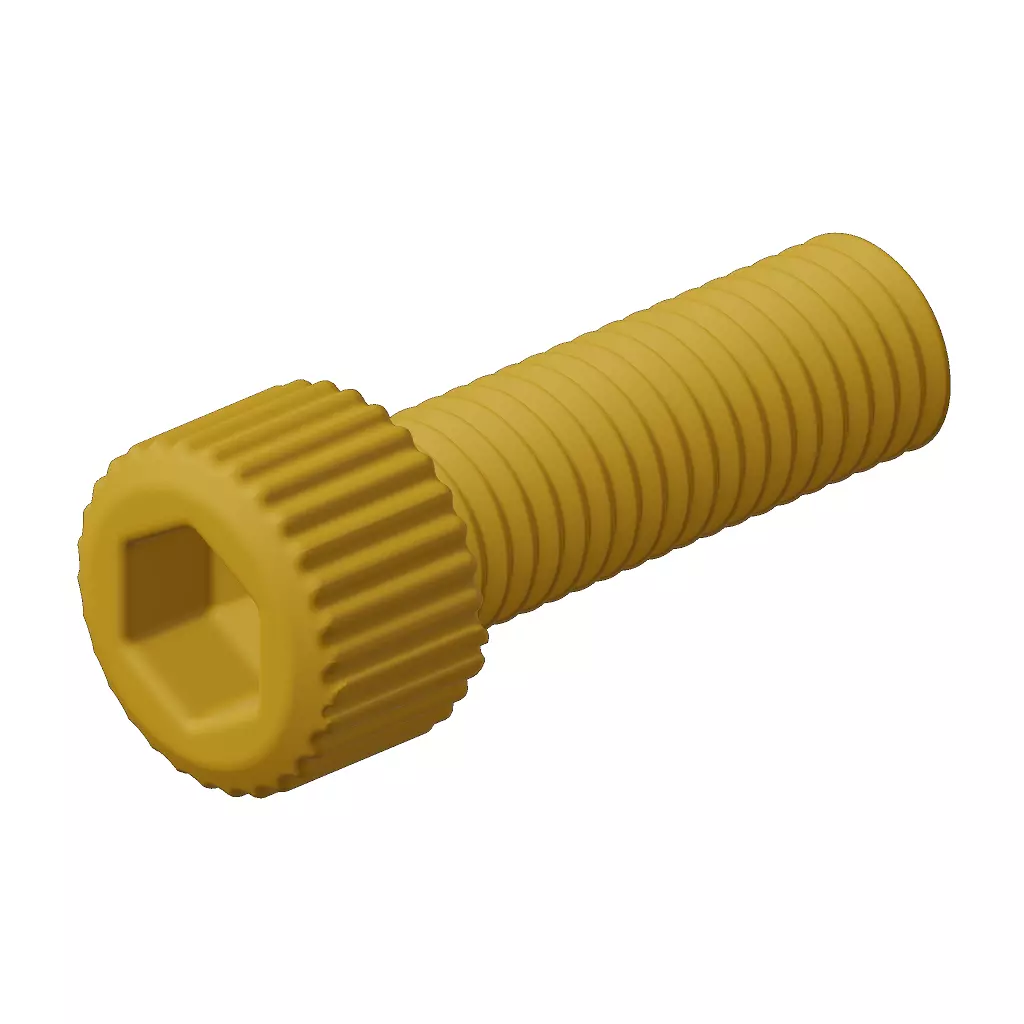 Plastic Socket Bolt Toy 3D model_1