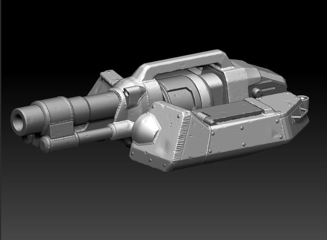 Turret 3D print model_0