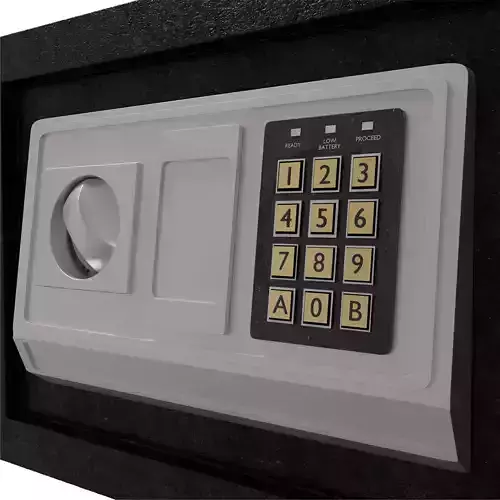 Electronic Safe Box High-Quality 3D Model
