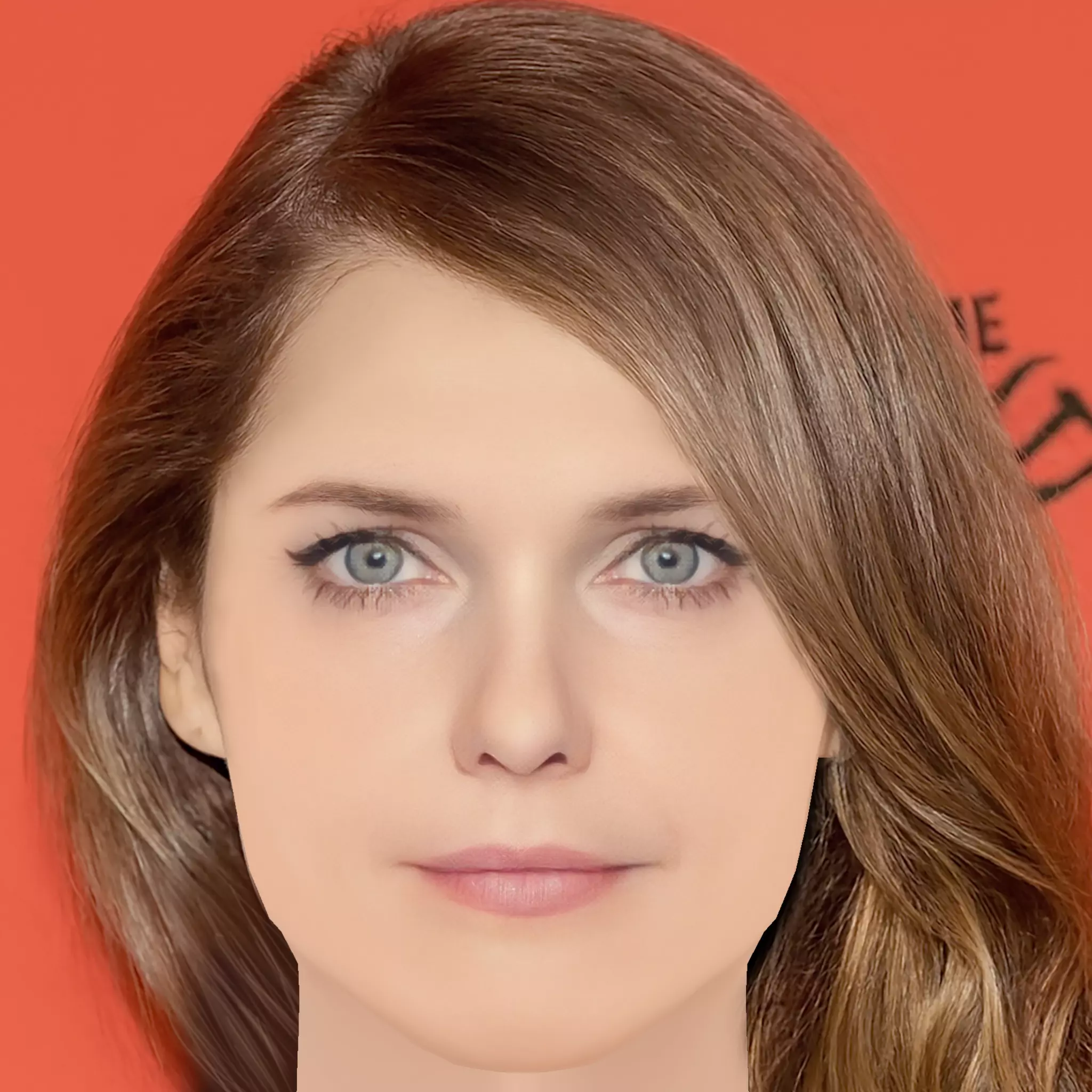 Keri Russell Head - No Hair - Low poly head for game Low-poly 3D model