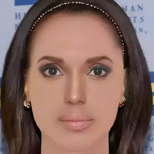 Kerry Washington Head - No Hair - Low poly head for game