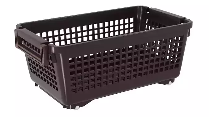 Plastic Storage Basket 3D Model