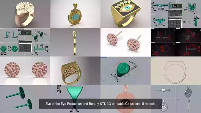 Eye of the Eye Protection and Beauty STL 3D printable Collection