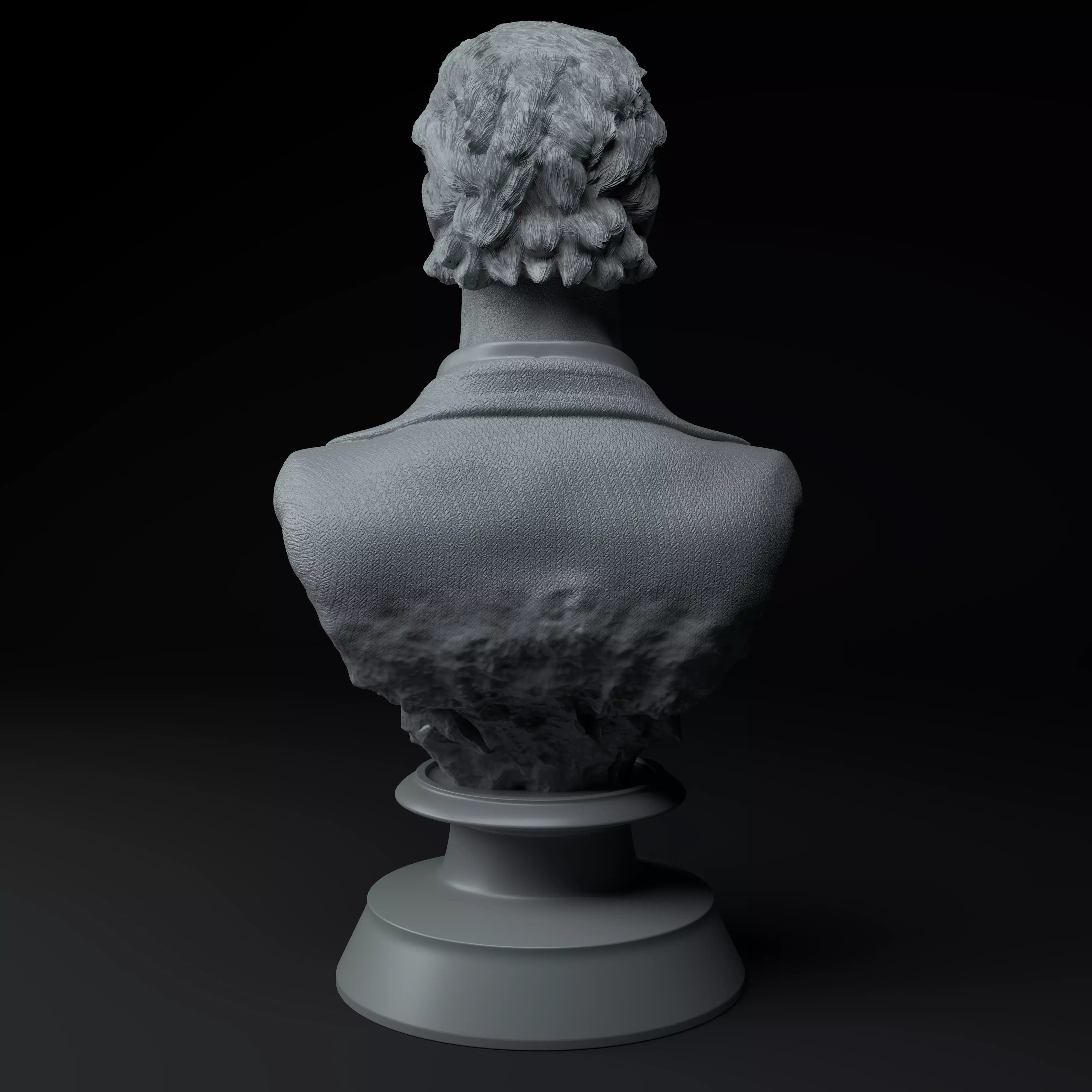 Carlos Bilardo Premium 3D Bust STL 3D model_4