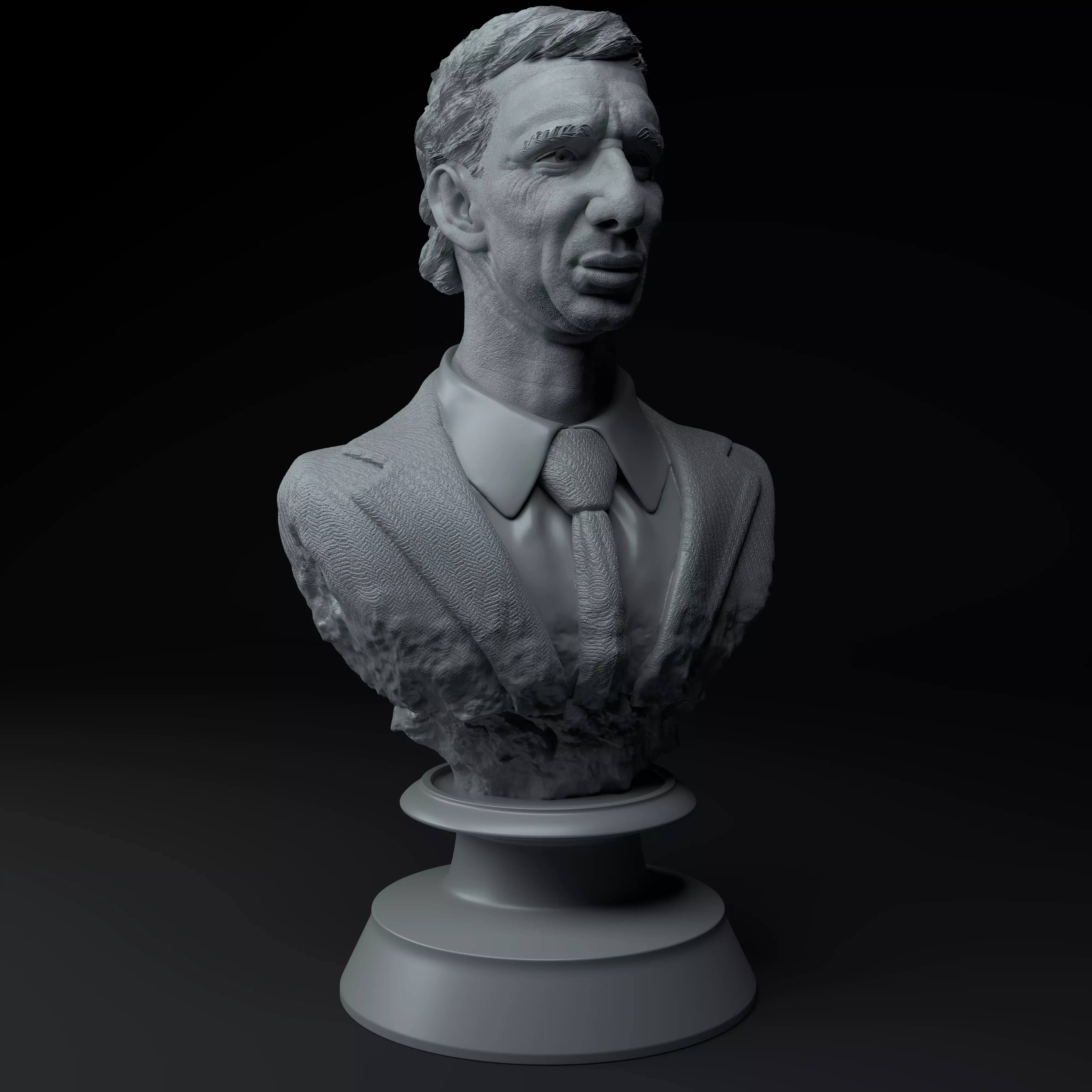 Carlos Bilardo Premium 3D Bust STL 3D model_7