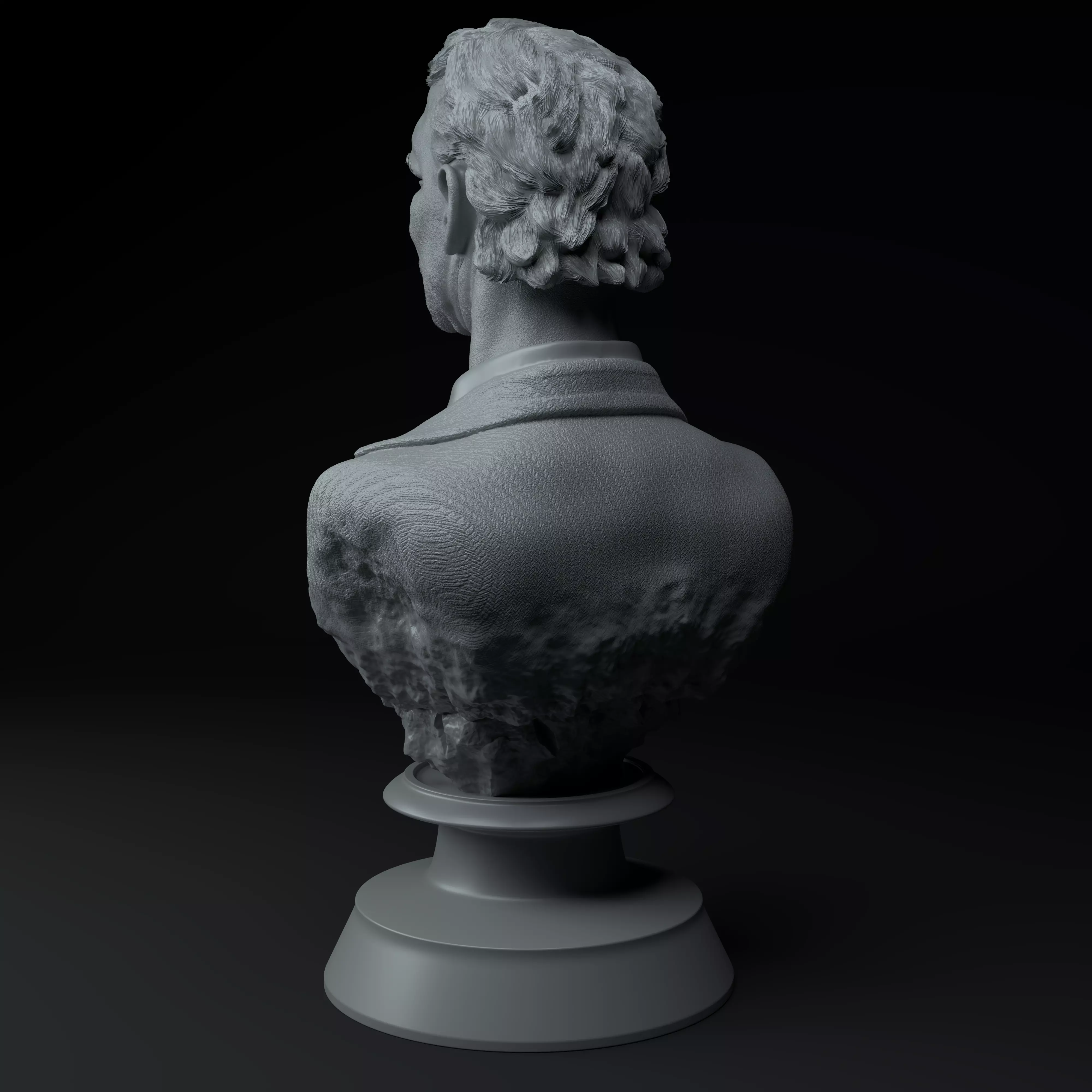 Carlos Bilardo Premium 3D Bust STL 3D model_3