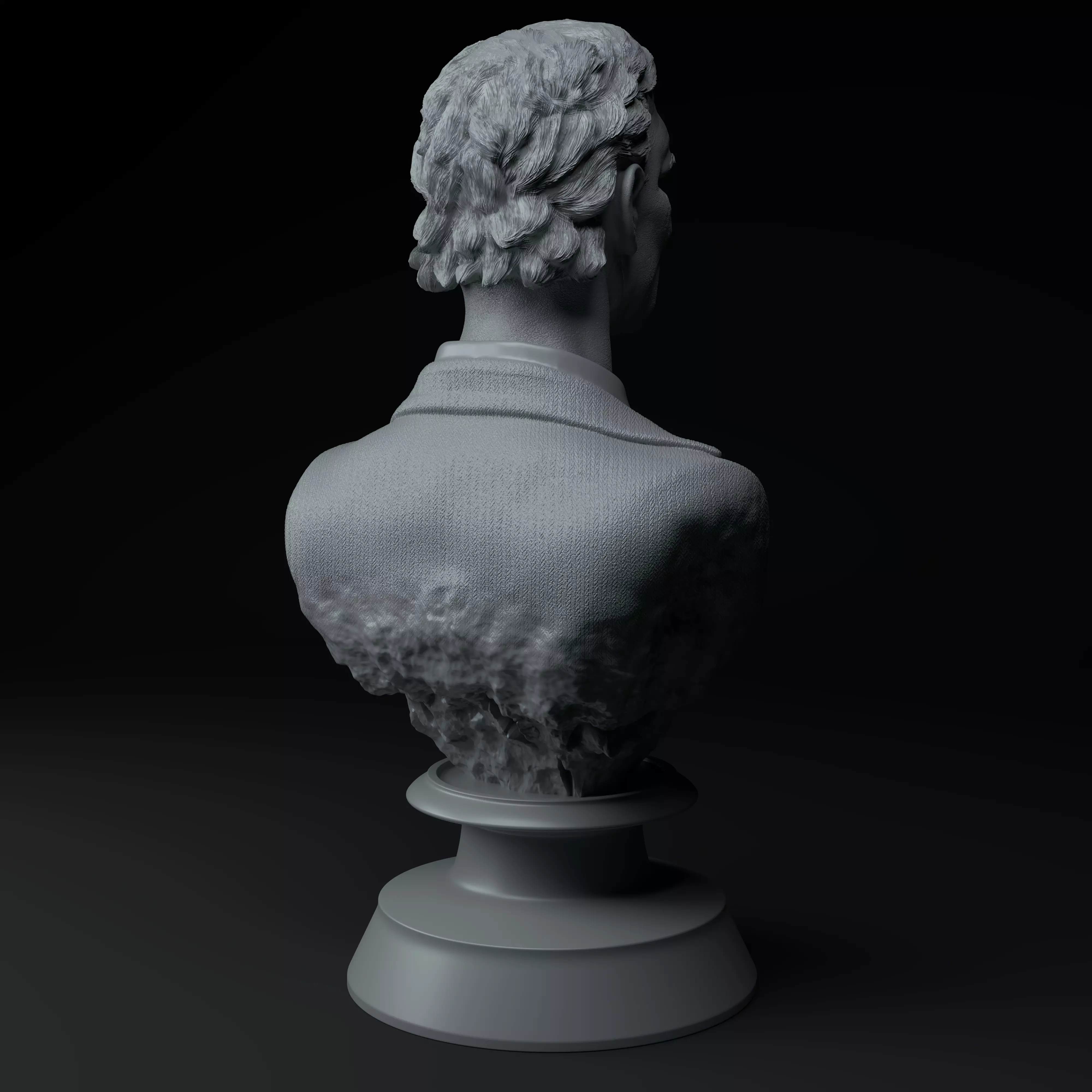 Carlos Bilardo Premium 3D Bust STL 3D model_5