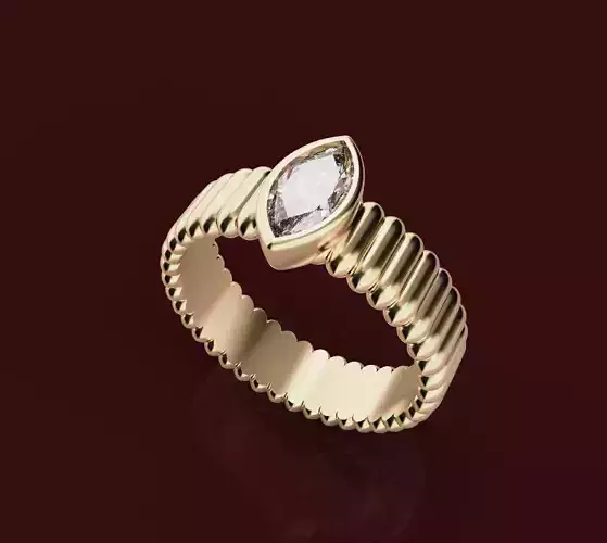 Stylish Contemporary Jewelry Ring