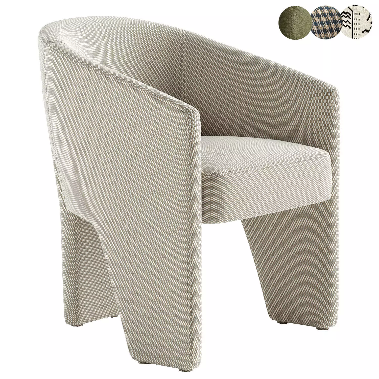 Fae Dining Chair 3D model_0