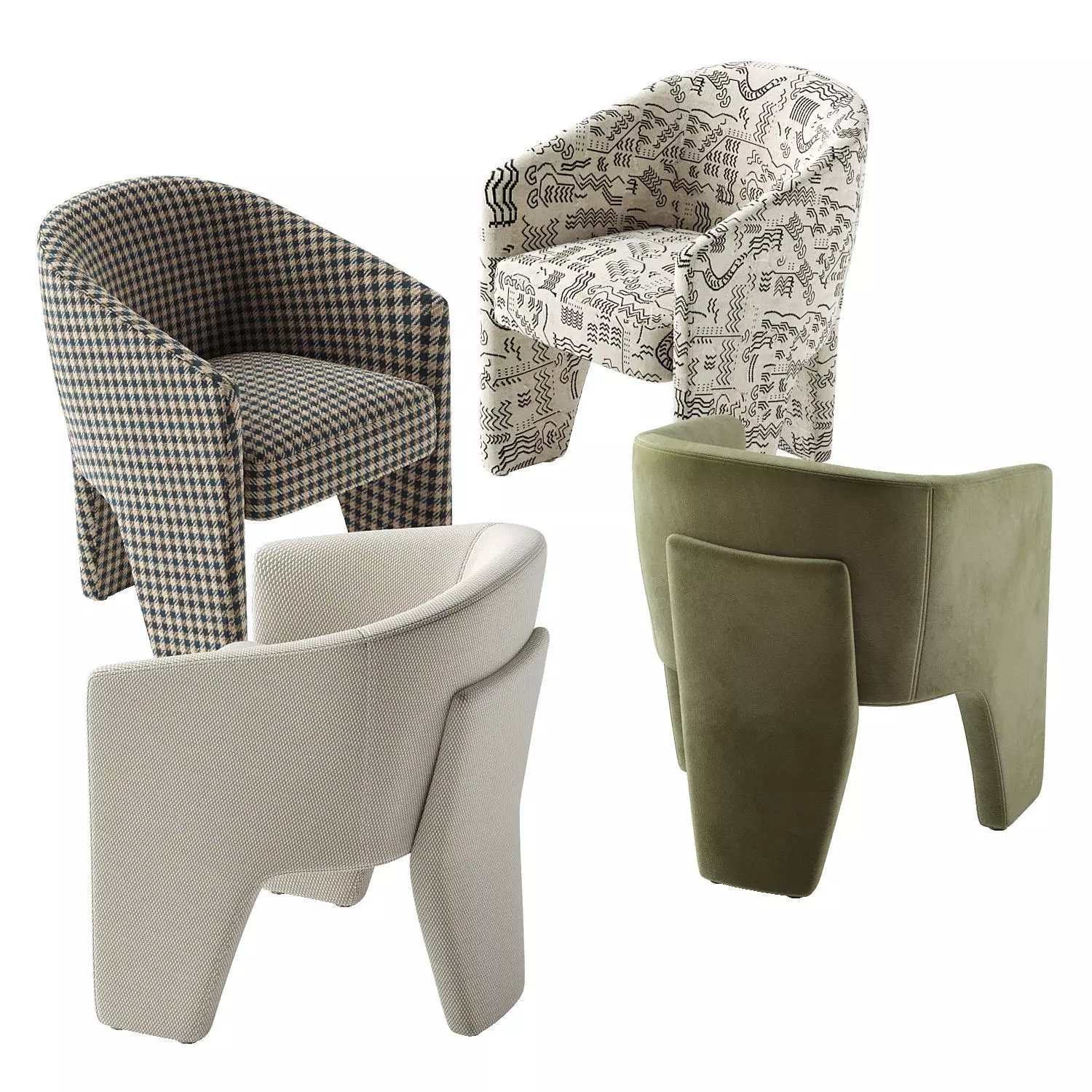 Fae Dining Chair 3D model_4