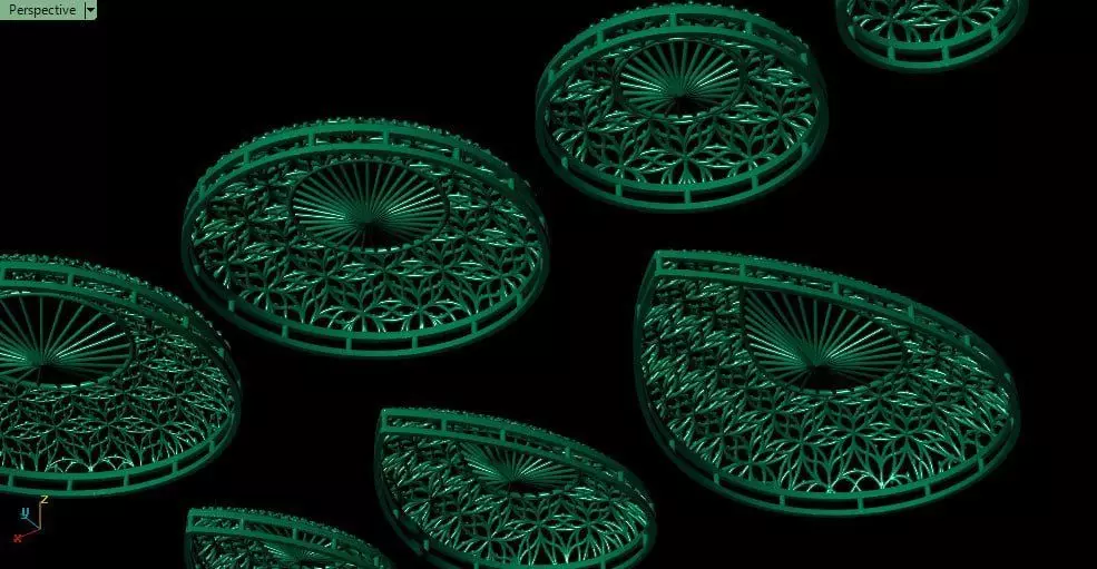 Tear and circle service parts 3D print model_3