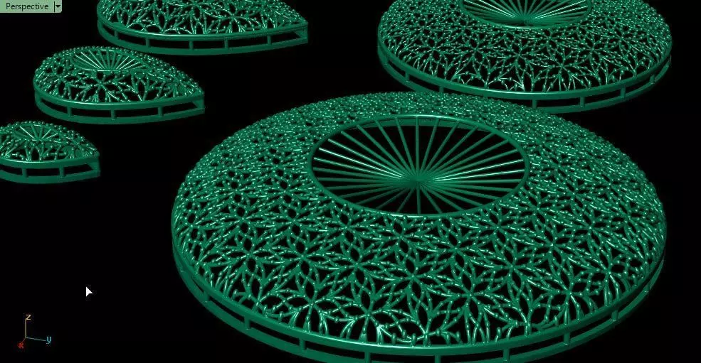 Tear and circle service parts 3D print model_4