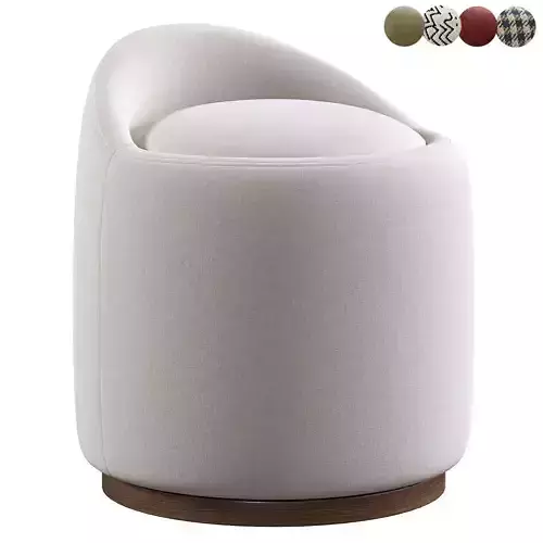 Swirl Swivel Ottoman