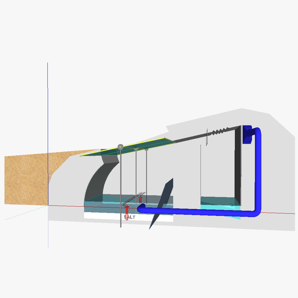 Seawater solar distillation 3D print model_1