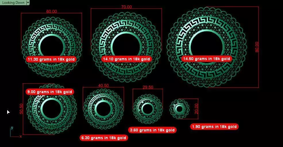 2 to 8 cm light fuxion cut pattern 3D print model_5