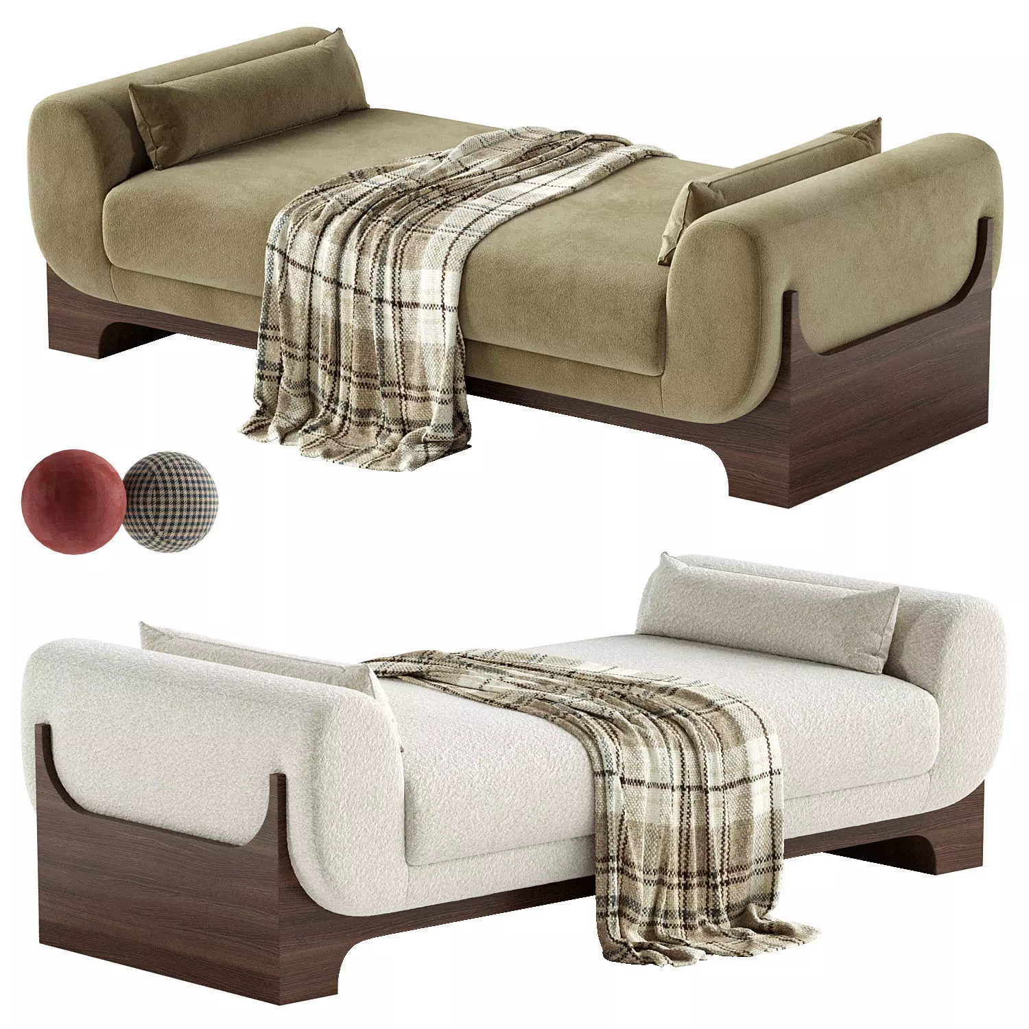 Sheba Daybed 3D model_0