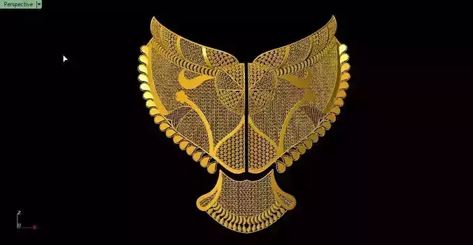 Full chest fusion cut pendant