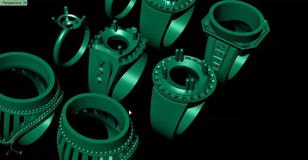 All mixed rings 3D print model_3