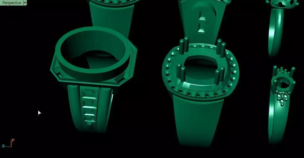 All mixed rings 3D print model_2